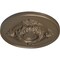 Ekena Millwork Monique Ceiling Medallion (Fits Canopies up to 3 3/4"), Hand-Painted Warm Silver, 13 3/4"OD x 1"P CM13MOWSS - alternate 4